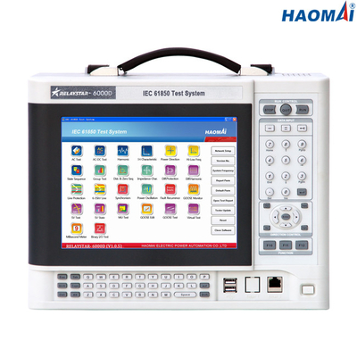HAOMAI मल्टीमोड आईईसी 61850 परीक्षण, 8.82 एलबी सुरक्षा रिले परीक्षण उपकरण
