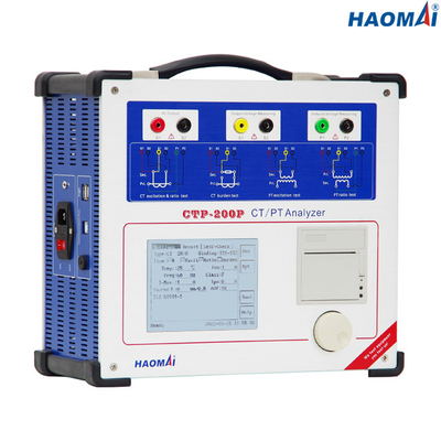 120V 60 हर्ट्ज वर्तमान ट्रांसफार्मर परीक्षण उपकरण, पोर्टेबल सीटी वीटी विश्लेषक